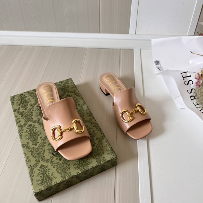 Women heel slipper shoes,heel 2.5cm or 7cm, size 34-42, SS50-1573-1574