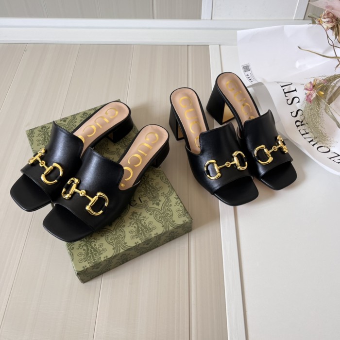 Women heel slipper shoes,heel 2.5cm or 7cm, size 34-42, SS50-1579-1580