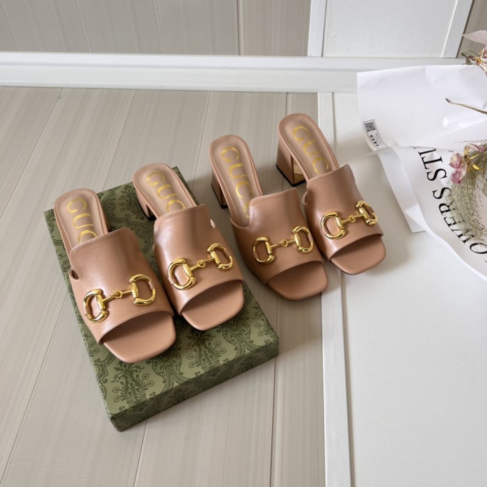 Women heel slipper shoes,heel 2.5cm or 7cm, size 34-42, SS50-1573-1574