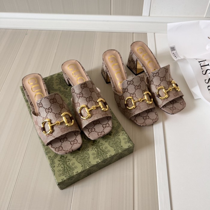 Women heel slipper shoes,heel 2.5cm or 7cm, size 34-42, SS50-1561-1562