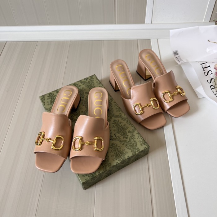 Women heel slipper shoes,heel 2.5cm or 7cm, size 34-42, SS50-1573-1574