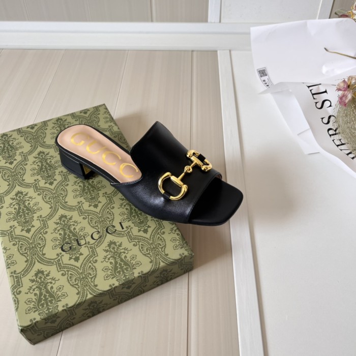Women heel slipper shoes,heel 2.5cm or 7cm, size 34-42, SS50-1579-1580