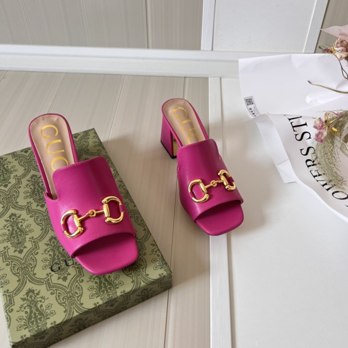 Women heel slipper shoes,heel 2.5cm or 7cm, size 34-42, SS50-1575-1576