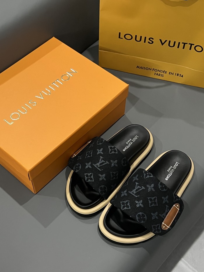 Women men flat slipper shoes,  size 35-45, SS60-2373