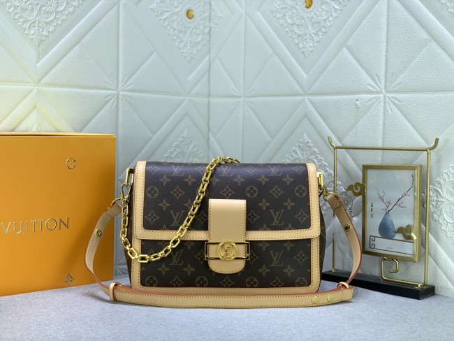 M47149 Canvas leather bag ,5A,size 28x20x11cm, no box, B110-231