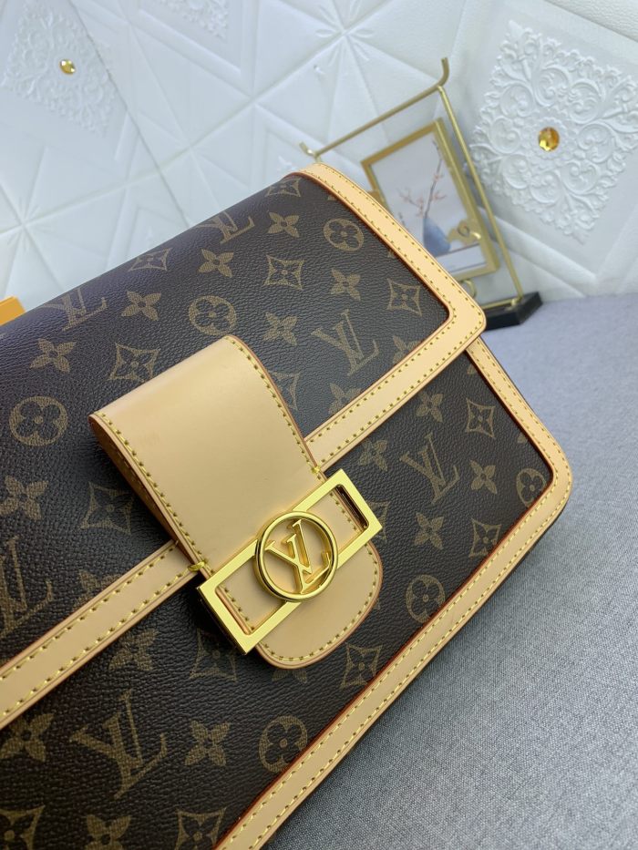 M47149 Canvas leather  bag ,5A,size 28x20x11cm, no box, B110-231