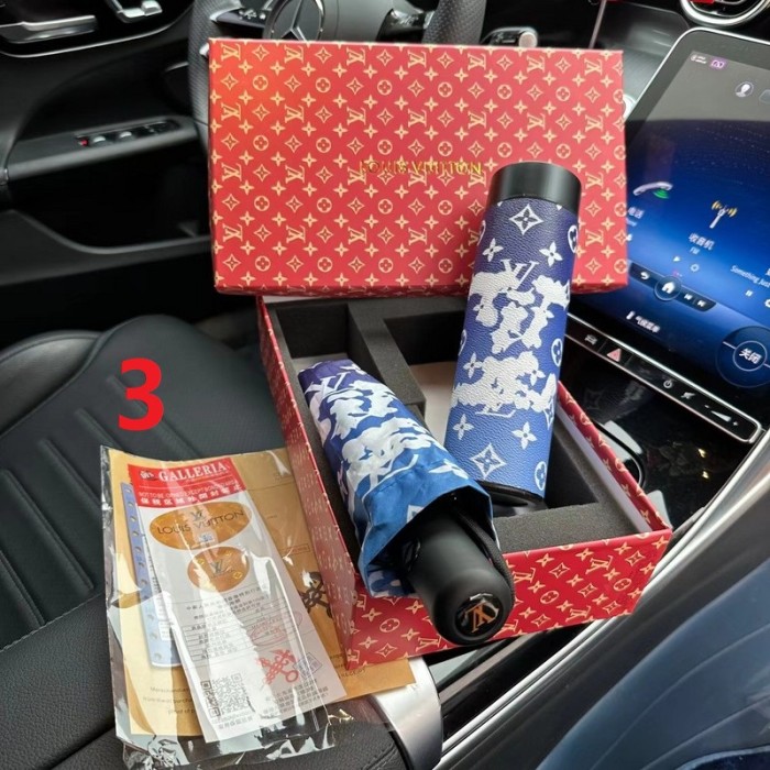 Umbrella + Thermos cup Ice Bully cup set,  with box, CUP40-1-