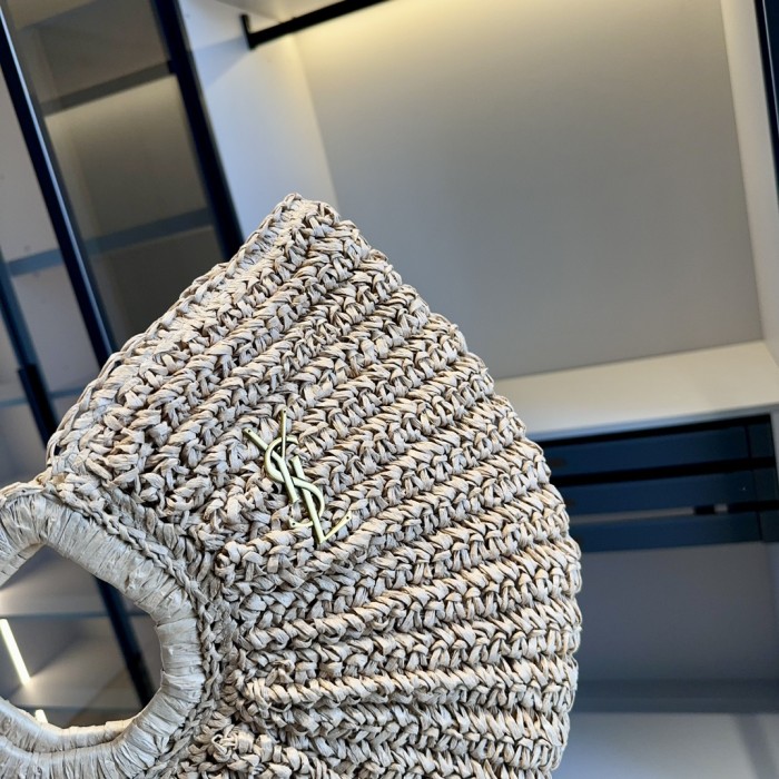 Woven beach  bag ,3A , size 48x33cm ,no box,  B68-6107-6108