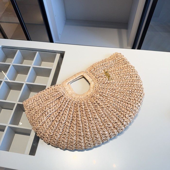 Woven beach  bag ,3A , size 48x33cm ,no box,  B68-6107-6108