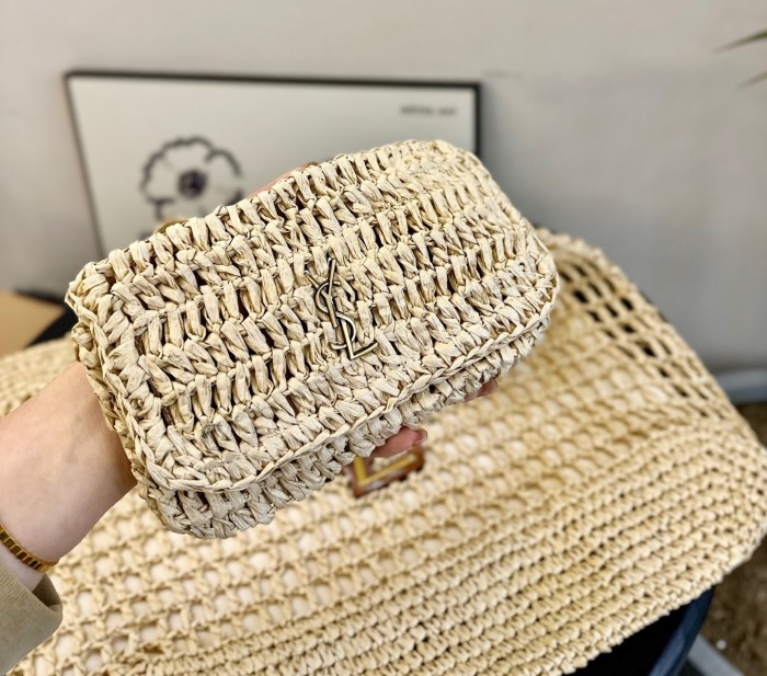 Straw raffia shopping bag mother  beach bag ,4A , size 45x38cm ,no box,  B88-1783