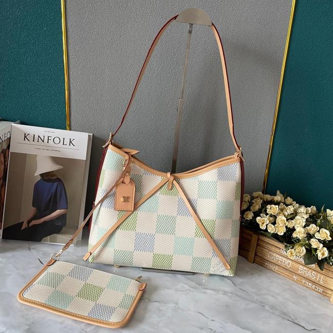 M46203 CarryAll Canvas leather bag ,5A,size 29x24x12cm, no box, B110-249