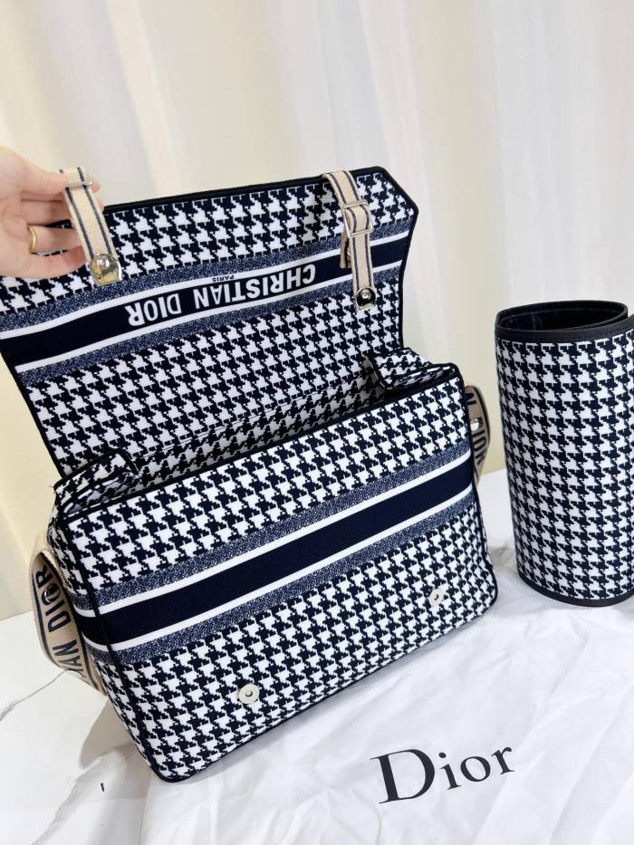Canvas and split leather baby diaper bag + nursing bottle bag+ cushion, AAA, no box,diaper bag size  38x29x11cm,B98-57