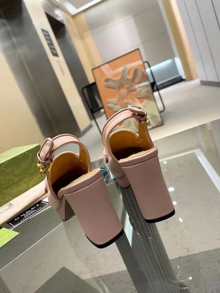 Women leather heel sandal shoes, heel 8.5cm,size 35-42, SS88-704