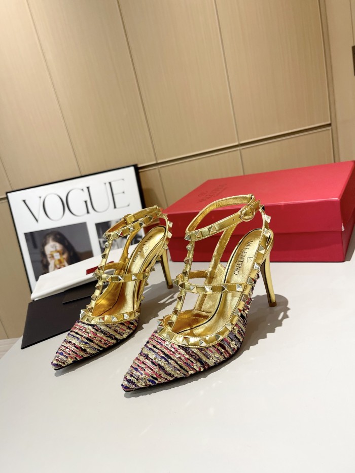 Women leather heel sandal shoes, size 34-42, SS88-687-688