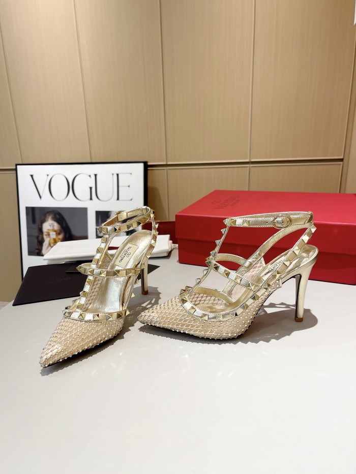 Women leather heel sandal shoes, size 34-42, SS88-691-692