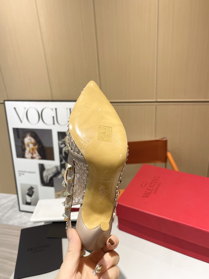 Women leather heel sandal shoes, size 34-42, SS88-693-694
