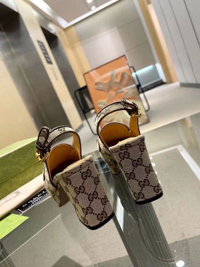 Women leather heel sandal shoes, heel 8.5cm,size 35-42, SS88-702