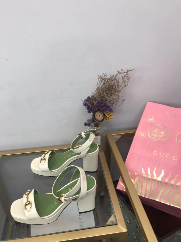 Women leather heel sandal shoes, heel 8.5cm,size 35-42, SS88-701
