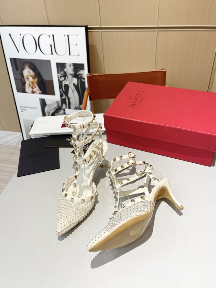Women leather heel sandal shoes, size 34-42, SS88-697-698