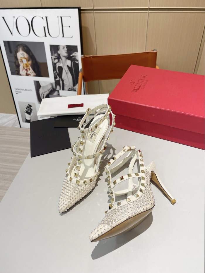 Women leather heel sandal shoes, size 34-42, SS88-697-698