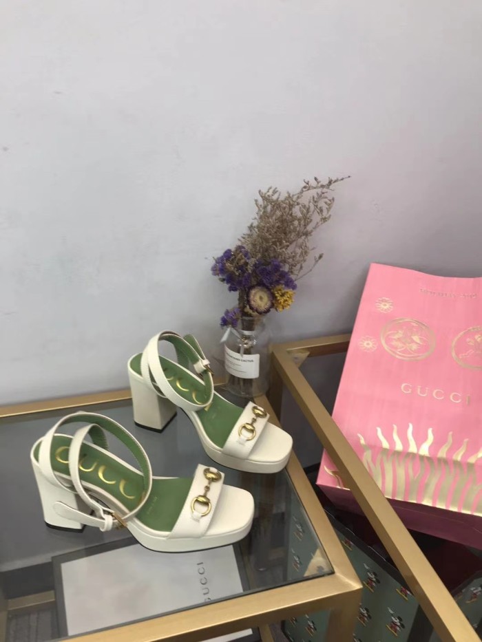 Women leather heel sandal shoes, heel 8.5cm,size 35-42, SS88-701