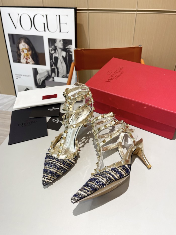 Women leather heel sandal shoes, size 34-42, SS88-685-686