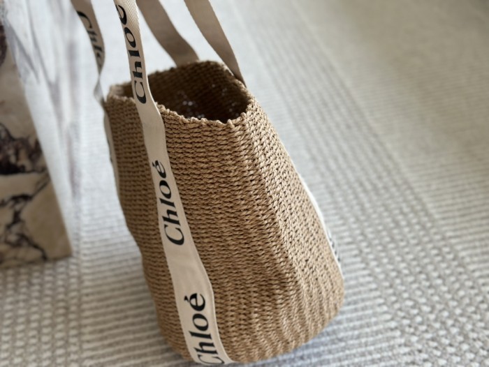 Straw raffia leather bag ,3A , size 23x29cm ,no box,  B68-6144