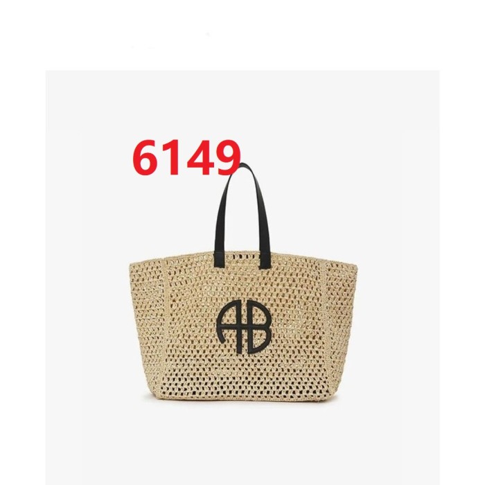 Woven raffia bag ,4A ,size 42x34cm, no box,  B68-6149