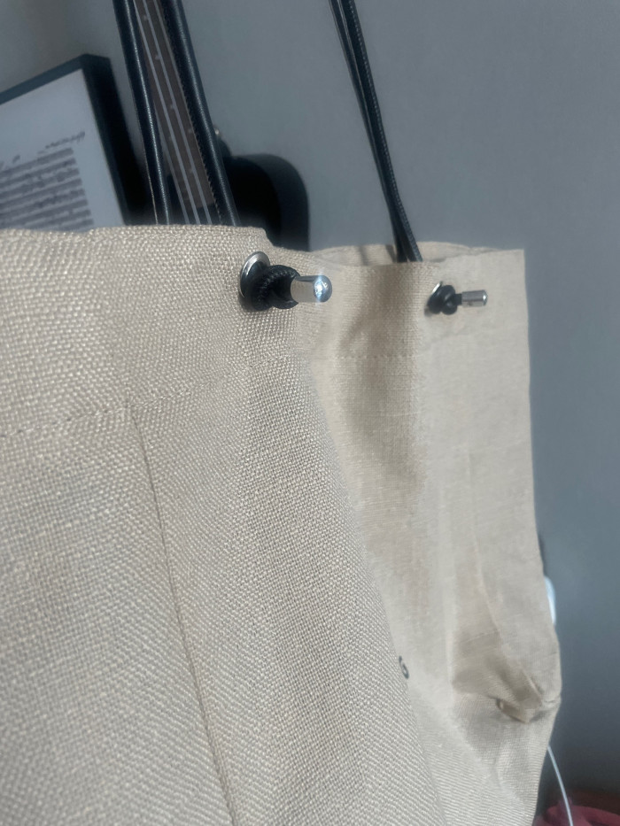 Canvas linen TOTE bag ,budget , size 57x39cm or 48x34cm ,no box,  B20-254-255
