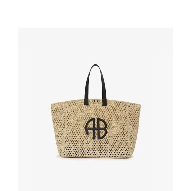 Woven raffia bag ,4A ,size 42x34cm, no box,  B68-6149