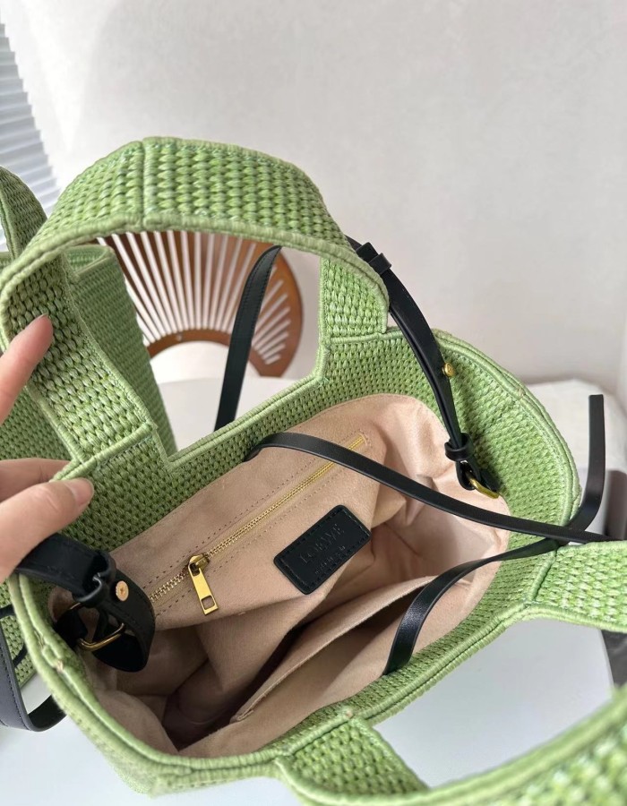 Canvas Straw plaited article bag ,3A , size 32x25cm or 25x20cm ,no box,  B60-1-2