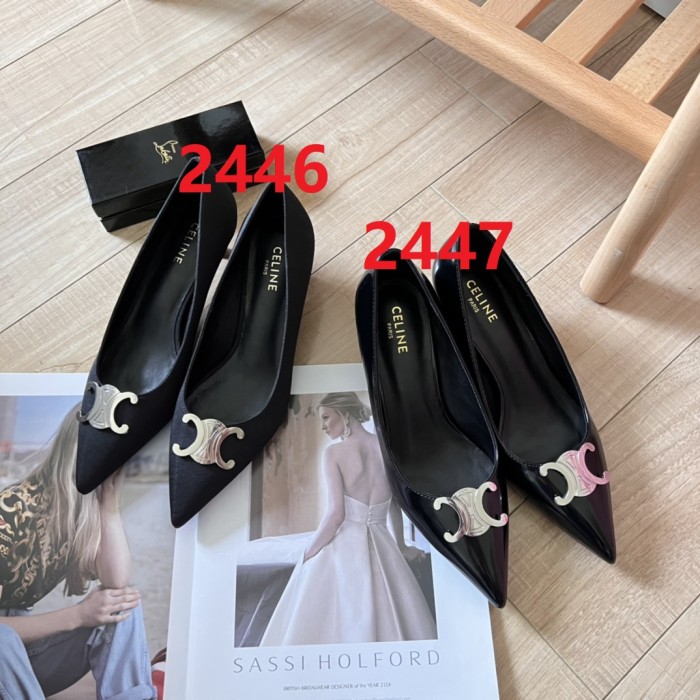 Women heel shoes,size 35-40, SS60-2446-2447
