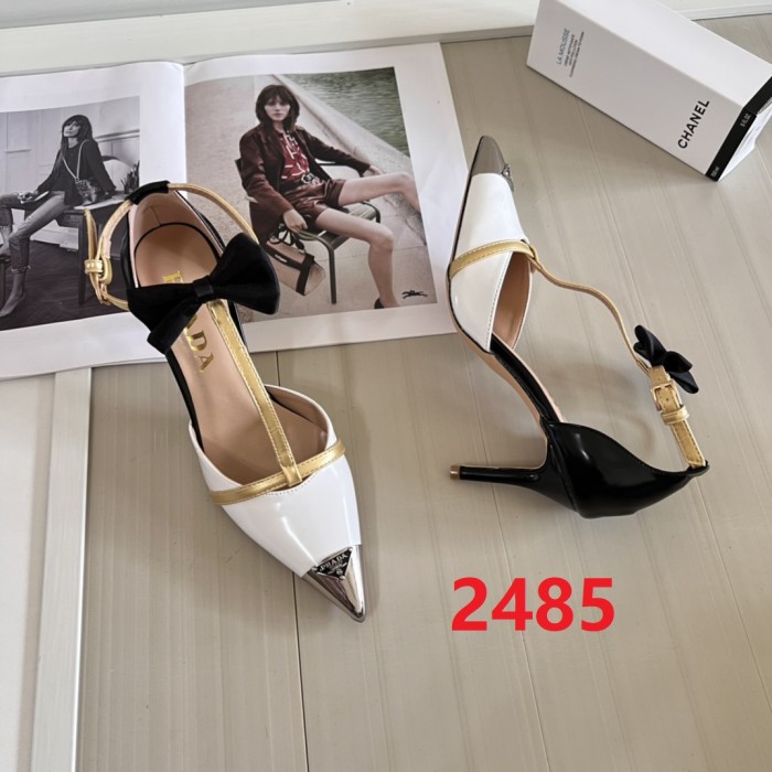 Women heel shoes, heel 8cm,size 34-41, SS60-2484-2485