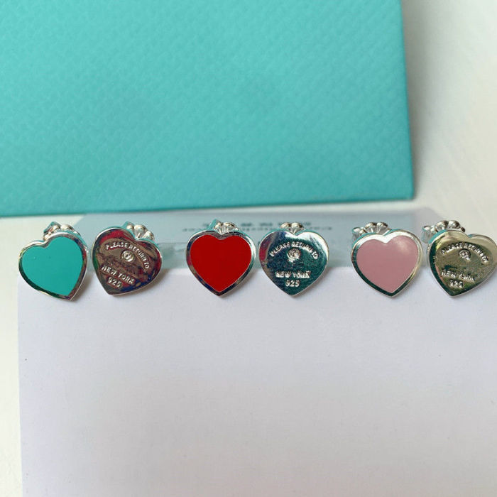 Heart-shaped Love earrings  jewelry ,with box,  J25-1725-1732