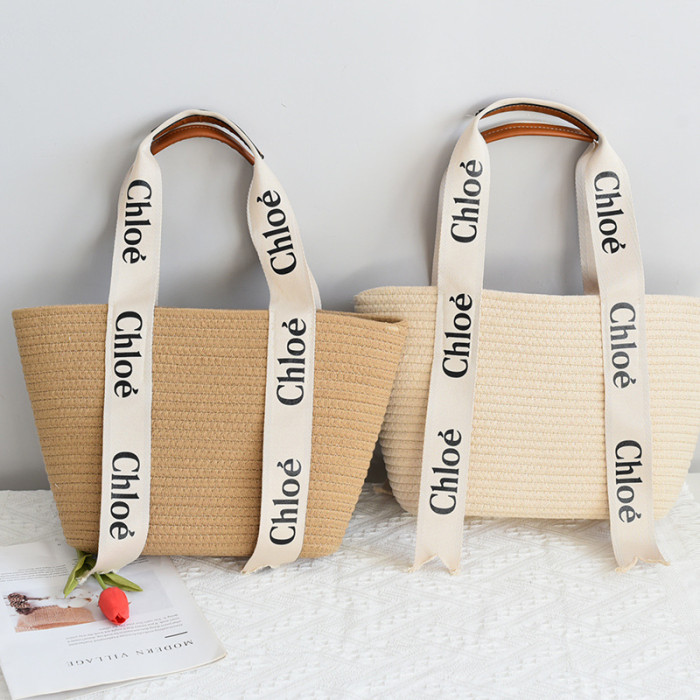 Straw canvas bag , budget, no box, size 44X28cm or 40X25cm , B20-256
