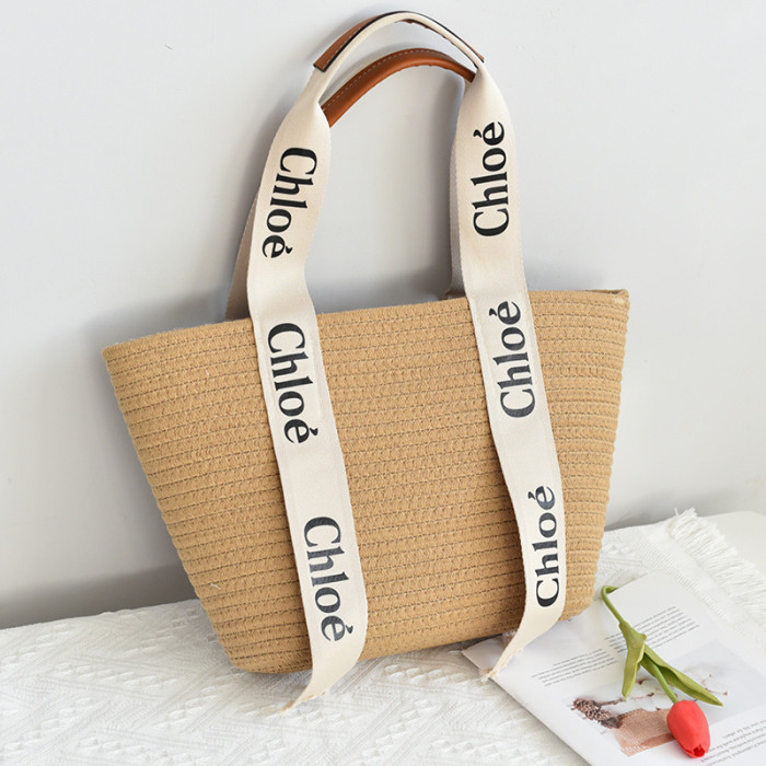 Straw canvas bag , budget, no box, size 44X28cm or 40X25cm , B20-256