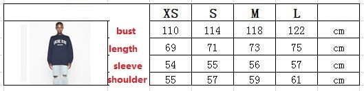 Women's men fashion embroidered crew neck loose hoodie clothes, XS-M-L,CL78-150