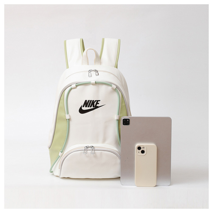 Canvas PU  backpack school bag ,  no box, size 42x30x14cm , B25-258-260