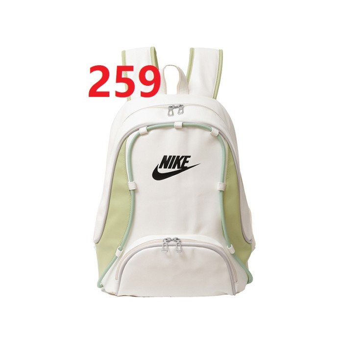 Canvas PU  backpack school bag ,  no box, size 42x30x14cm , B25-258-260