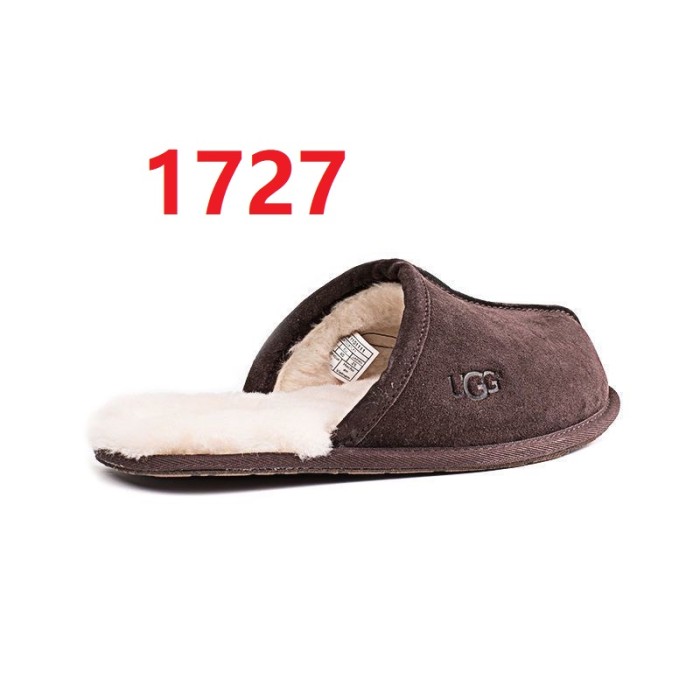 Women flat fur slipper shoes,  size 34-44, with box, SS50-1726-1729