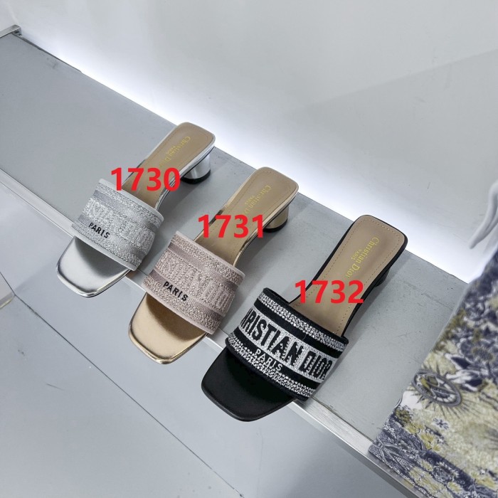 Women heel slipper shoes,  size 34-42,, SS50-1730-1732