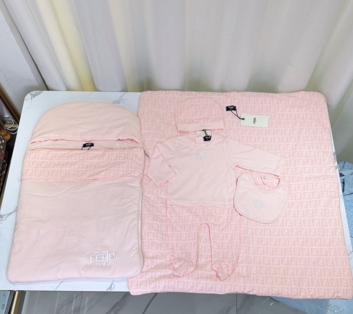 Newborn Baby crawl suit five-piece suit Cloak quilt  set clothes , CL110-6