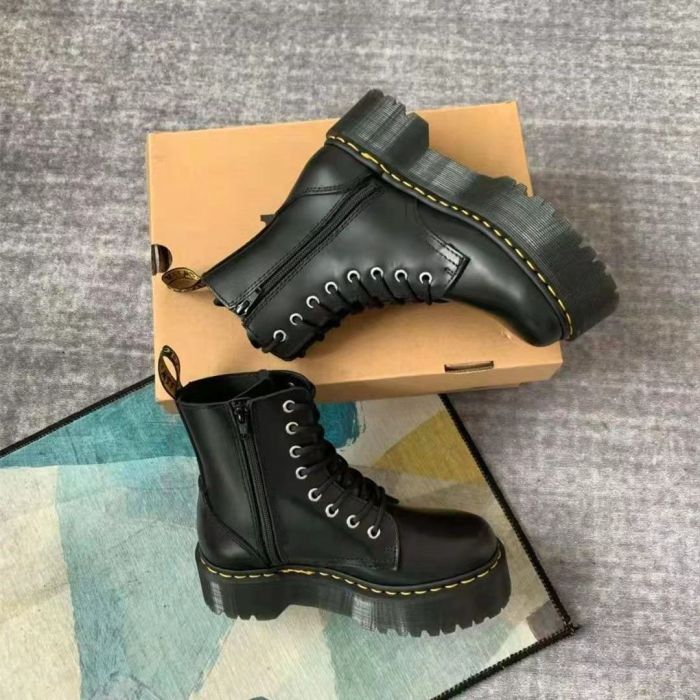 Women's platform boots, split leather, size 35-45, standard size，with box,SS80-578