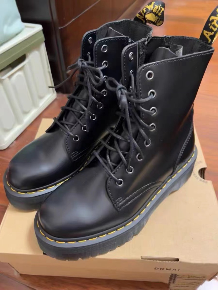 Women's platform boots, split leather, size 35-45, standard size，with box,SS80-578