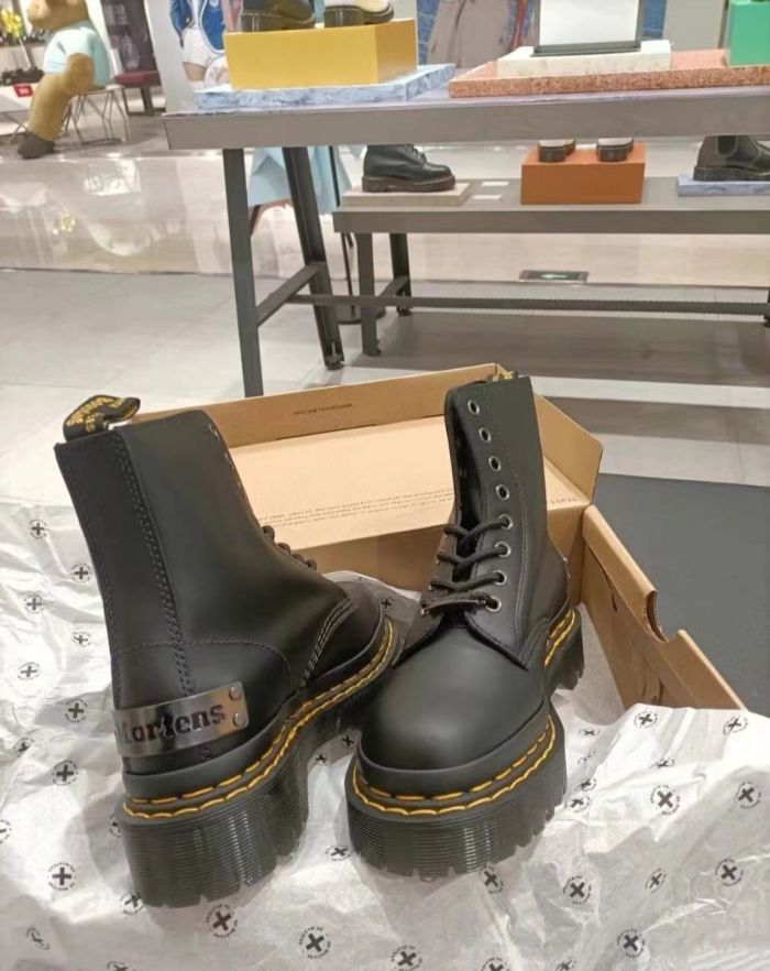 Women's platform boots, split leather, size 34-41, standard size，with box,SS80-579
