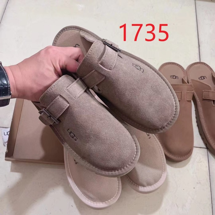 Men and Women split leather slippers, size 35-43, SS50-1734-1736