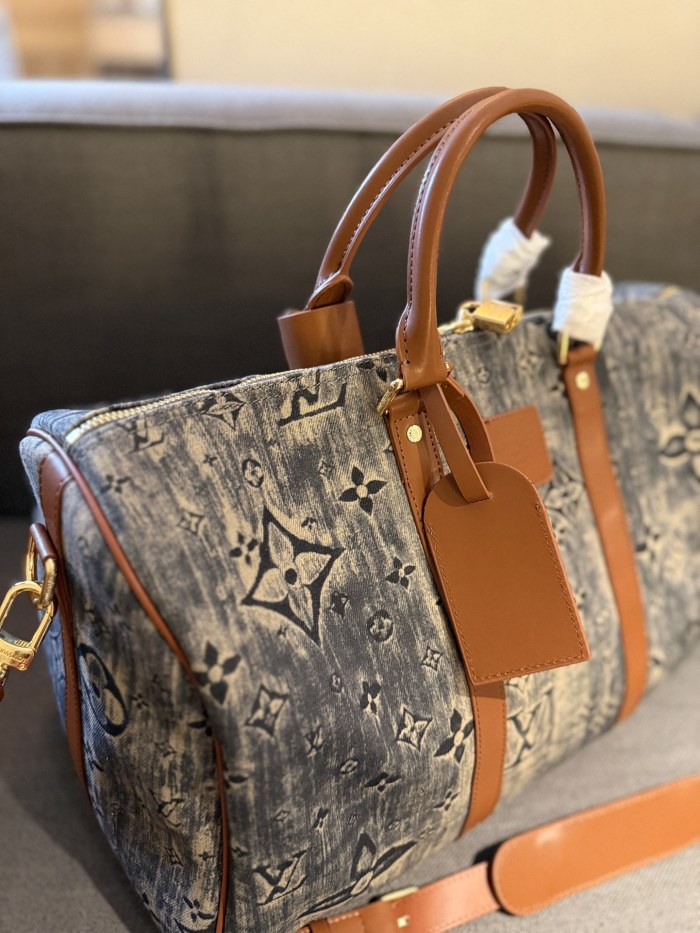 Canvas split leather bag ,AAAA ,size 45cm,no box,  B88-1891