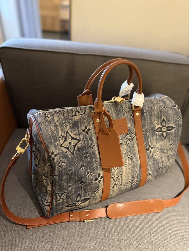 Canvas split leather bag ,AAAA ,size 45cm,no box, B88-1891