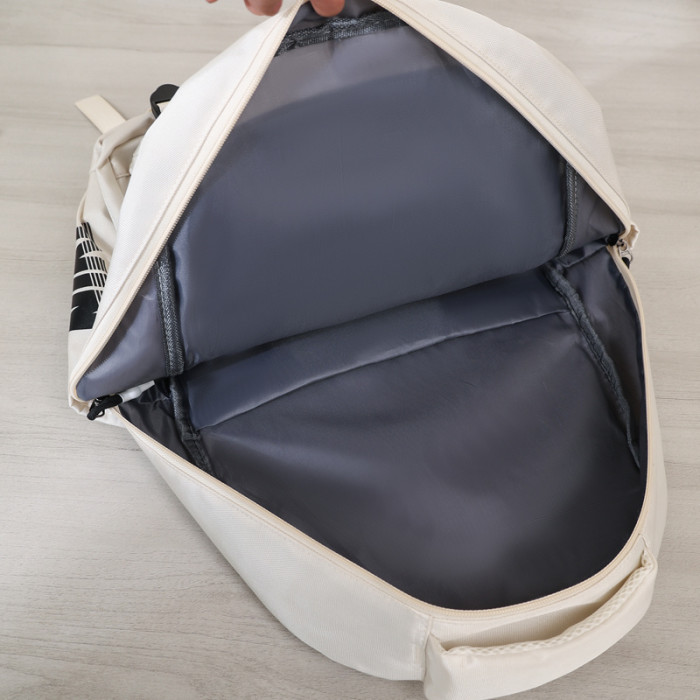 Canvas backpack school bag ,  no box, size 29x44x18cm, B25-1-3
