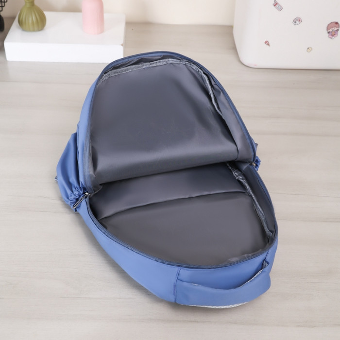 Nylon backpack school bag , size 32x45x18cm, no box , B20-6-9